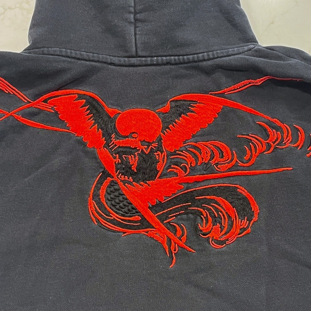 McQ Alexander McQueen Spiritual Ceiling Hoodie Embroidered Swallowtail Mens M